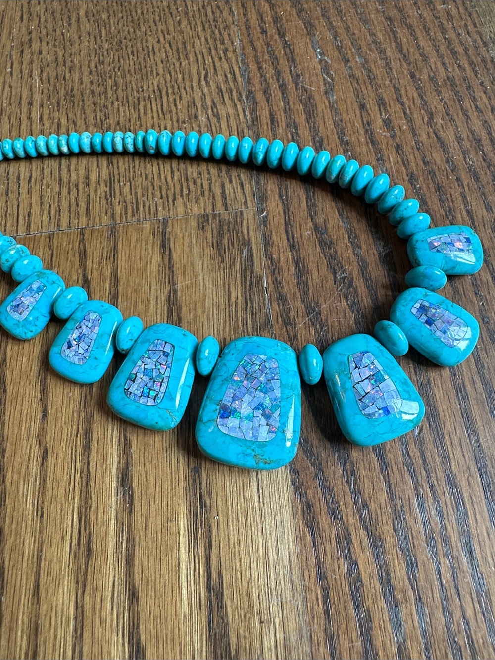 Jay King DTR Turquoise Inlay Bead Statement Necklace - Women Jewelry